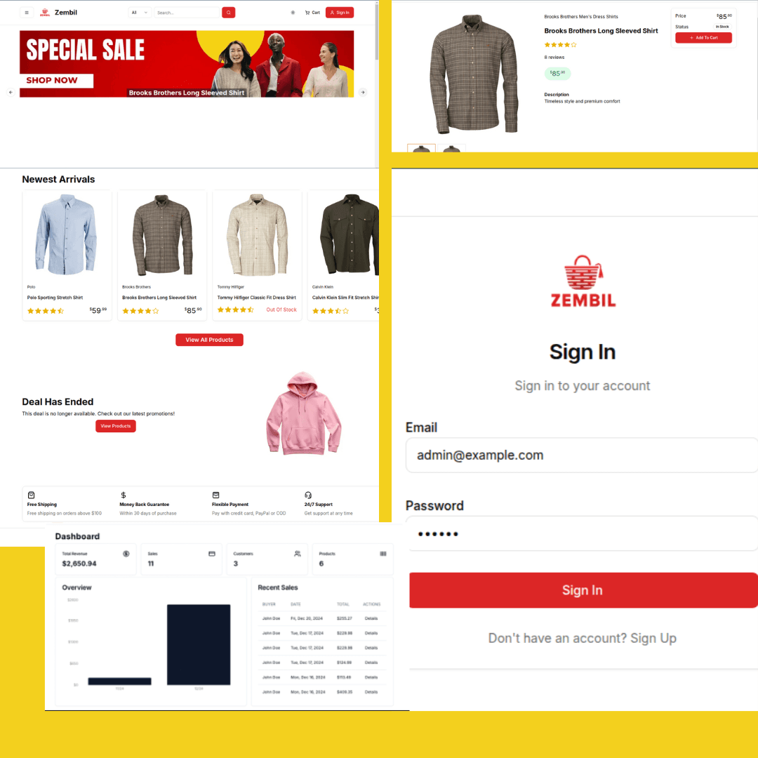 Zembil E-commerce App